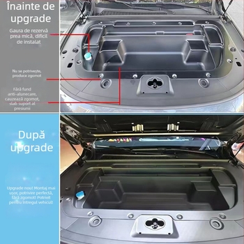 Cutie de depozitare în portbagajul frontal pentru Leapmotor C10/C16 – versiune electrică, kit de modificare all-in-one, din plastic, personalizabil, cu imprimare de logo