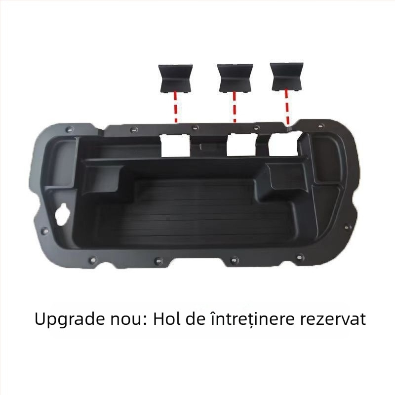 Cutie de depozitare în portbagajul frontal pentru Leapmotor C10/C16 – versiune electrică, kit de modificare all-in-one, din plastic, personalizabil, cu imprimare de logo