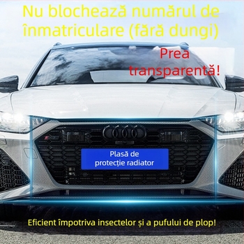 Plasă de protecție pentru grila frontală a mașinii, împotriva insectelor și a pufului