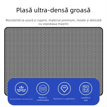Plasă de protecție pentru grila frontală a mașinii, împotriva insectelor și a pufului