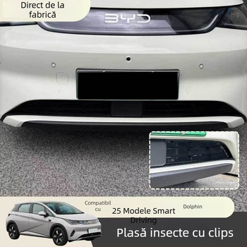 BYD Dolphin – Plasă anti-insecte pentru grila mijlocie, versiune de conducere inteligentă, protecție pentru bara frontală, accesoriu de modificare plasă (fără demontare)