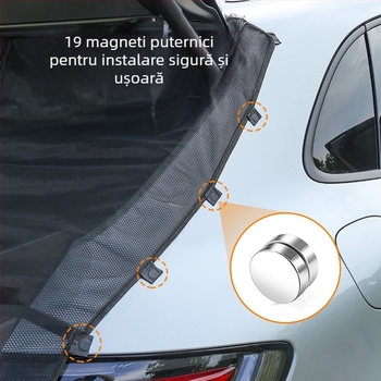 CHISHAN Plasă antițânțari pentru portbagaj SUV — plasă din nailon, montaj magnetic, universal
