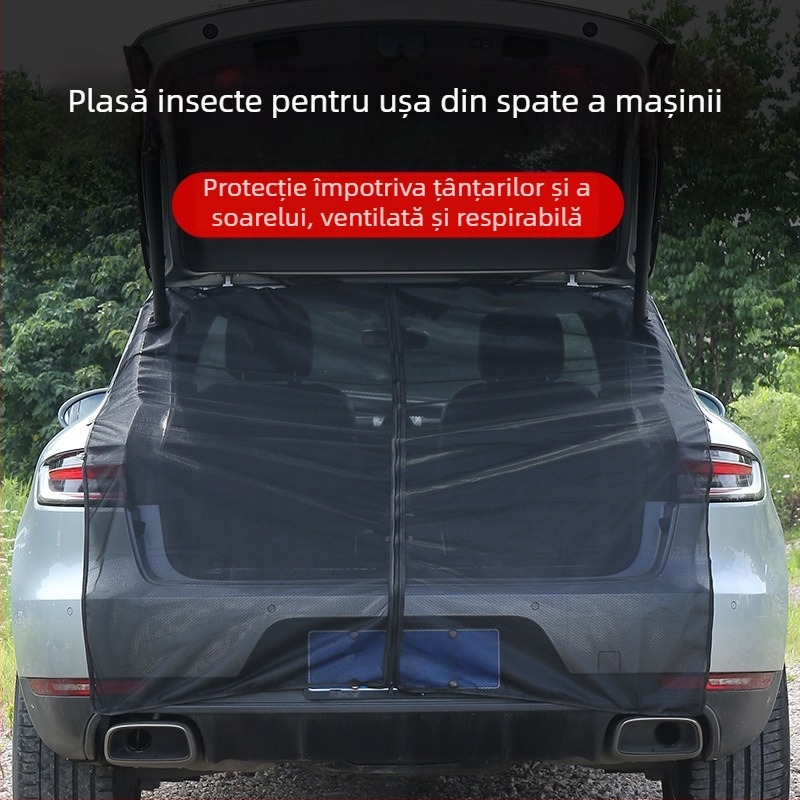 CHISHAN Plasă antițânțari pentru portbagaj SUV — plasă din nailon, montaj magnetic, universal