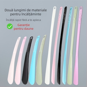 Corn de pantofi din plastic, lung, pentru încălțarea pantofilor fără a te apleca — pentru vârstnici, femei însărcinate și oameni leneși