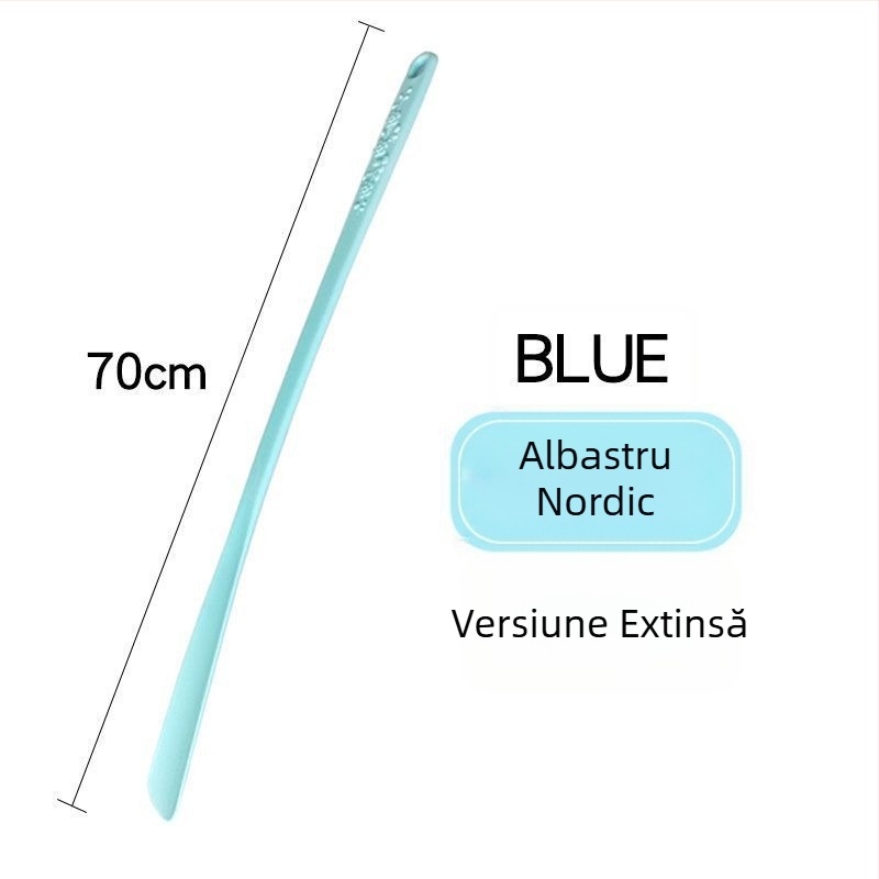 Corn de pantofi din plastic, lung, pentru încălțarea pantofilor fără a te apleca — pentru vârstnici, femei însărcinate și oameni leneși