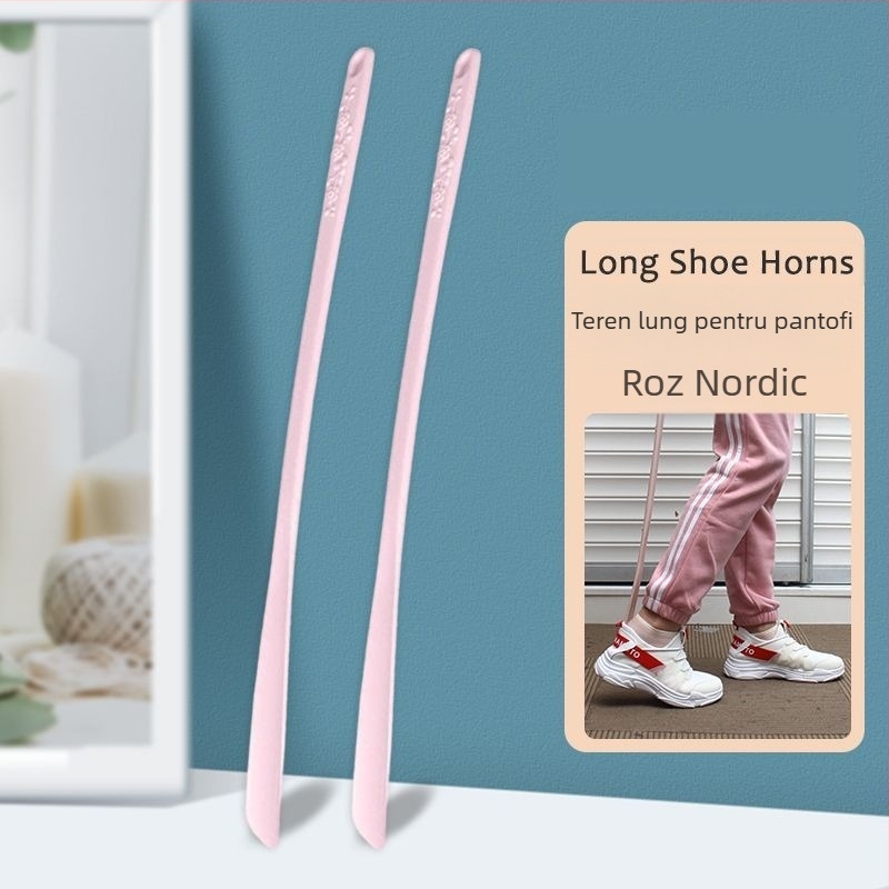 Corn de pantofi din plastic, lung, pentru încălțarea pantofilor fără a te apleca — pentru vârstnici, femei însărcinate și oameni leneși