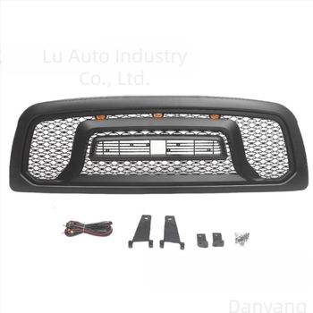 Grilă frontală cu model plasă pentru Dodge RAM 1500 (2009-2013) - ABS, finisaj electroplatinat mat, durată de viață 3 ani