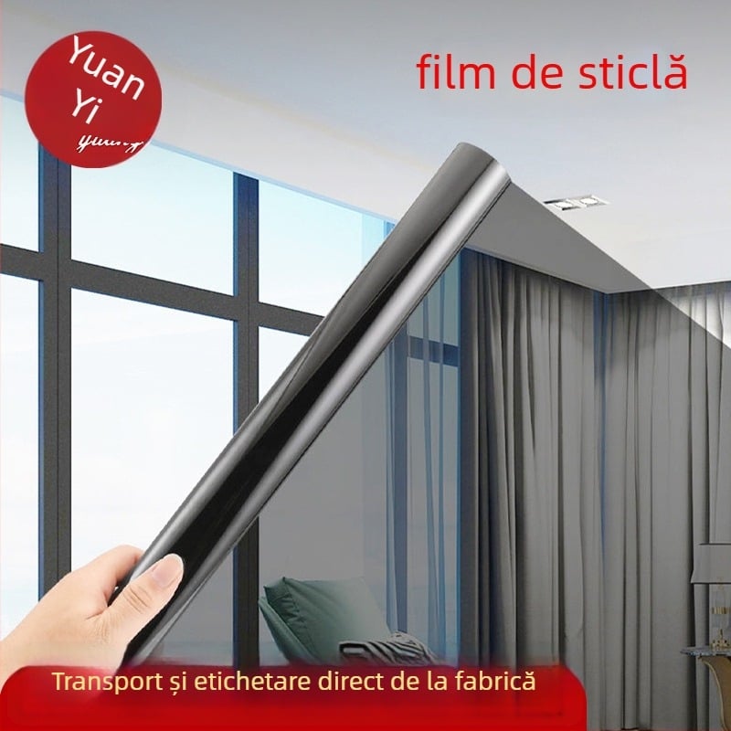Folie PET pentru ferestre, control solar — vizibilitate unidirecțională, autoadhesiv, stil modern minimalist