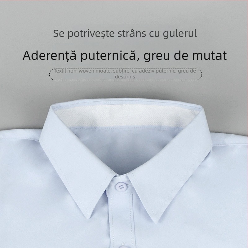 Set accesorii costum: inserții anti-murdărire și absorbante de transpirație pentru guler, decolteu, manșete, margine de pălărie și călcâi (Grosime 2.5; Material: Țesătură; Uni; Antistatice; Ambalare: 500)