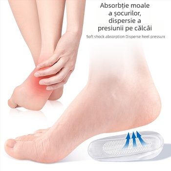 Tălpiță de călcâi cu model de apă - pernă ondulată pentru călcâi, absorbție de șocuri, unisex, antiderapant