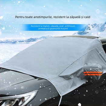 Protecție universală pentru parbrizul auto împotriva zăpezii, din PEVA bumbac; fără personalizare; compatibilă cu toate modelele; greutate 0,45–1,1 kg; potrivită pentru hatchback, sedan și SUV off-road