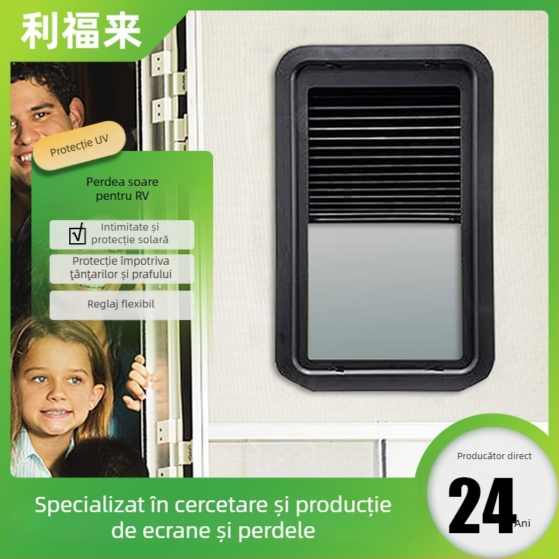Umbră UV pentru RV, compatibilă universal, tip opac gros, montaj push-pull, personalizare disponibilă, etichetă privată licențiată disponibilă