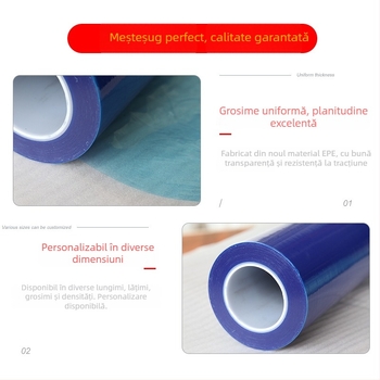Folie de protecție electrostatică PE pentru faruri auto — Material: PE; Substrat: PE film; Grosime: 1.2; Aplicare: folie de protecție pentru faruri auto
