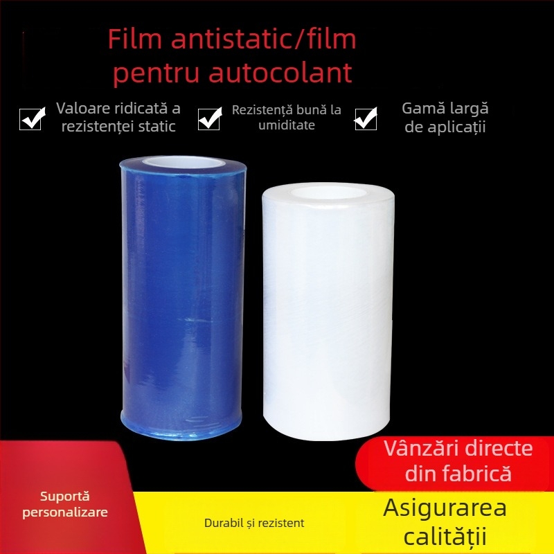Folie de protecție electrostatică PE pentru faruri auto — Material: PE; Substrat: PE film; Grosime: 1.2; Aplicare: folie de protecție pentru faruri auto