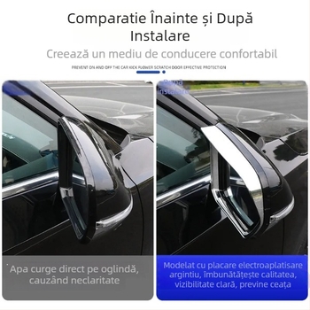 Protecție ploaie oglindă retrovizoare GS8 Gen 2 (2022), etichetă decorativă Oberon (Brand: Oberon; Tip: Protecție oglindă retrovizoare; Compatibilitate: GS8 a 2-a generație 2022; Material: Altele)