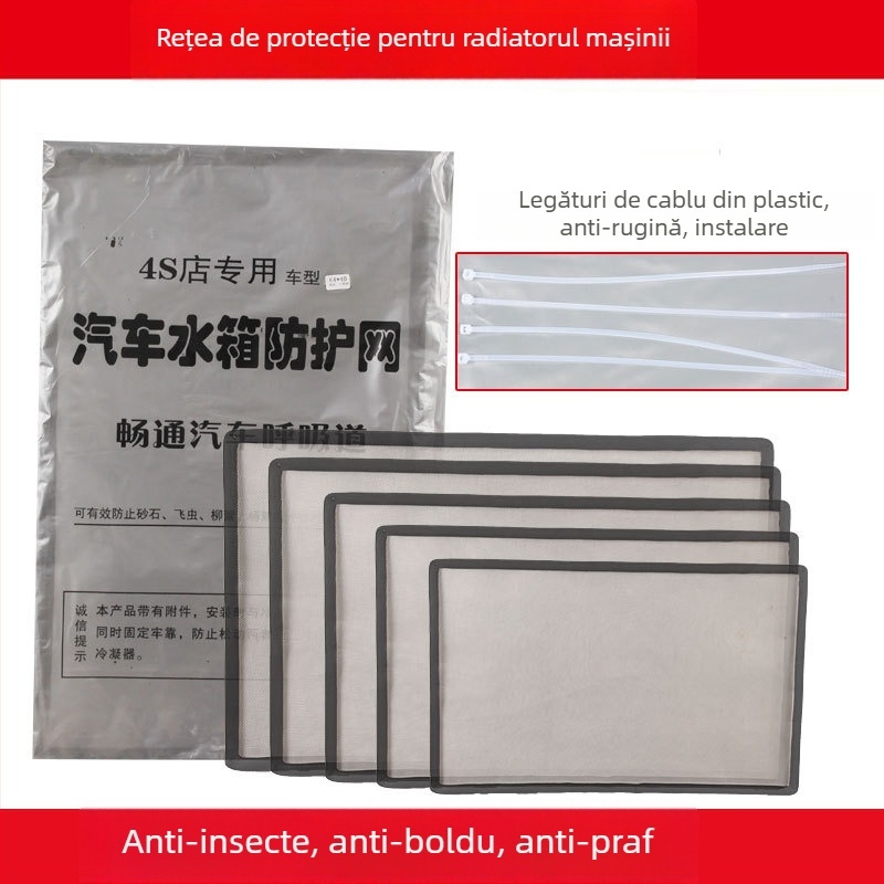 Plasă anti-insecte pentru radiator auto, Yuqian, universal pentru autovehicule, toate modelele, metal.