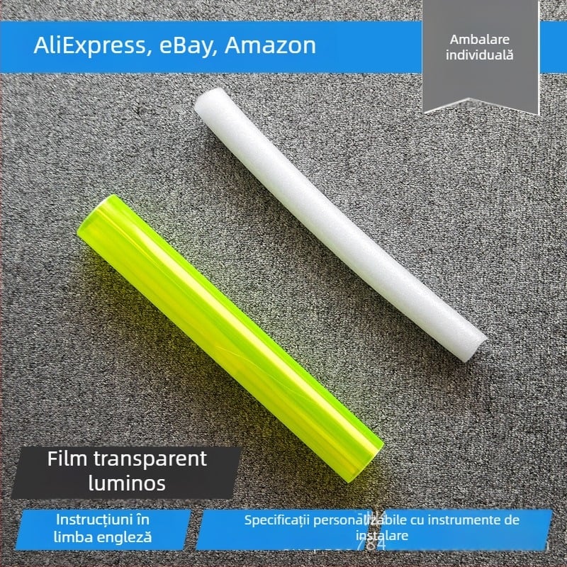 Kadishi Film pentru faruri auto – Film de protecție pentru faruri și lumini de ceață, PVC, Aderență Puternică, Seria Light Film, Procesare Personalizabilă