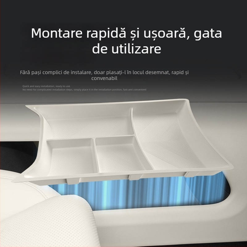 Cutie de depozitare din silicon pentru mașină – Compatibilă cu Ideal i6 centrul de control, sub consola centrală; rezistentă la apă și la presiune