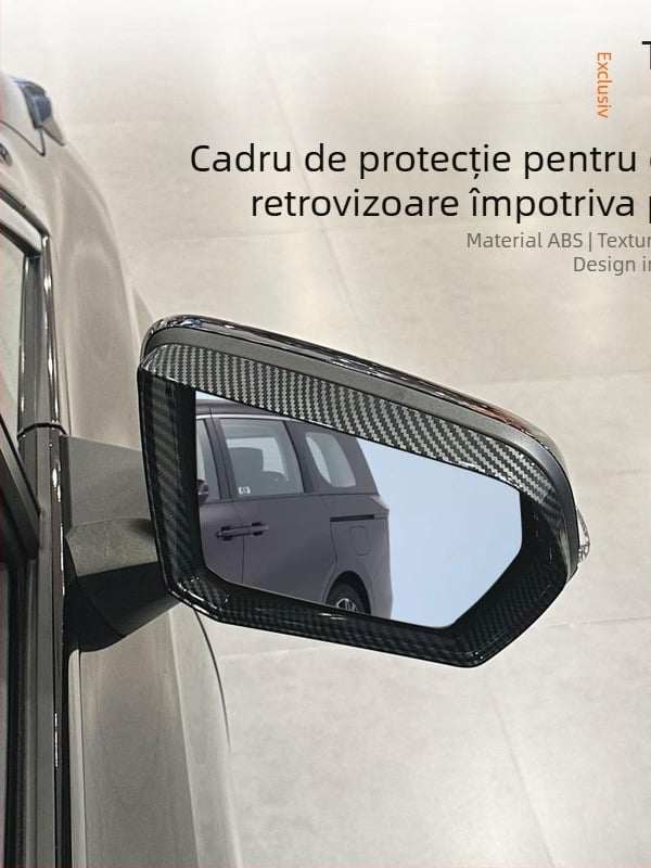 Sprânceană de ploaie pentru oglinda retrovizoare, compatibilă cu 24 de modele Chuanqi E8, acoperire cromată, etichetă decorativă, anti-reflexie