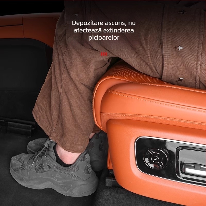 Cutie de depozitare sub scaunele Ideal L8L9, pentru două rânduri, pliabilă, impermeabilă, izolantă, rezistentă la compresiune, cu mâner