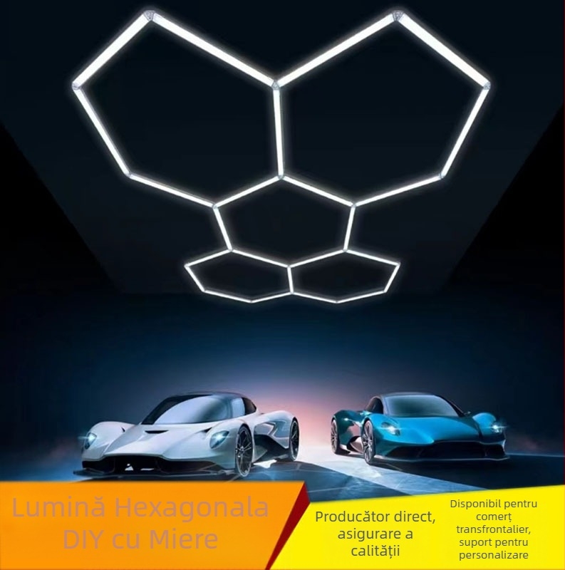 IOED-5-110 Lumină LED pentru garaj cu structură fagure pentru ateliere, 192W, 19200 lm, 85-265V, 500000 h