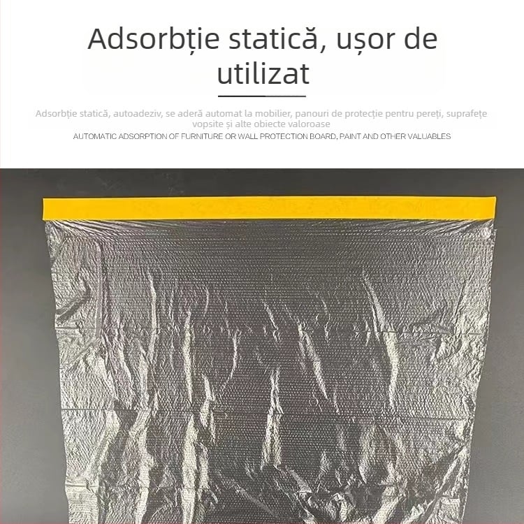 Folie de mascare rezistentă la praf pentru vopsire în casă, mobilier și autoturism
