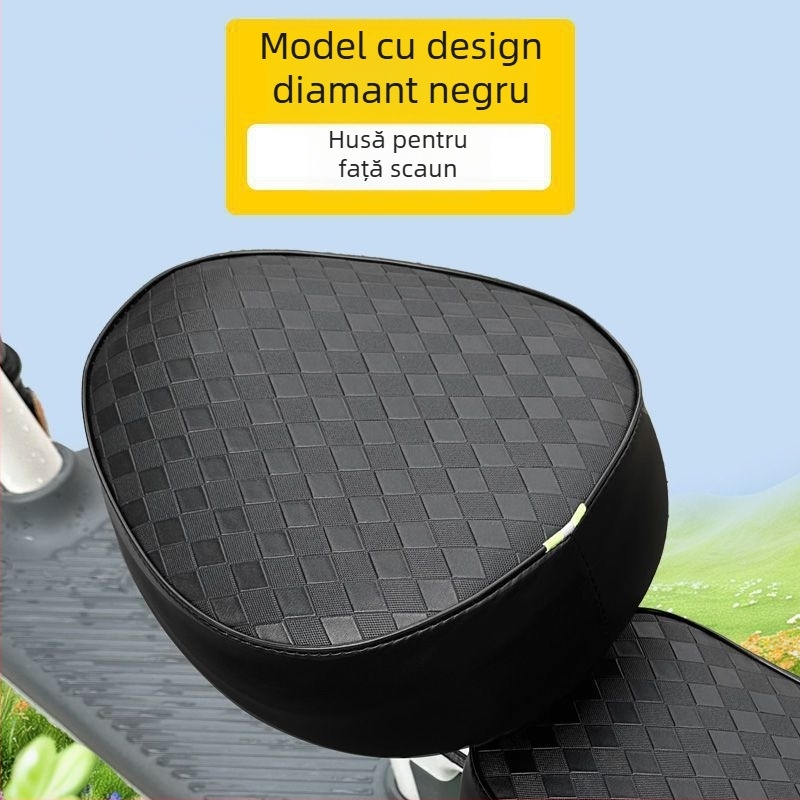 Protecție impermeabilă pentru șa de bicicletă electrică, îngroșată, anti-zgâriere și rezistentă la uzură (PU; fără umplutură; fără logo; pentru toate anotimpurile)