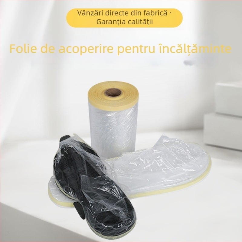 Folie de mascare din silicon pentru talpa pantofilor, protecție la temperaturi înalte, mască pentru separarea culorilor în timpul vopsirii talpei PU, hârtie texturată + film PP, lățime 5/8/10 cm, lungime 35 yd, marcă Changxinsu