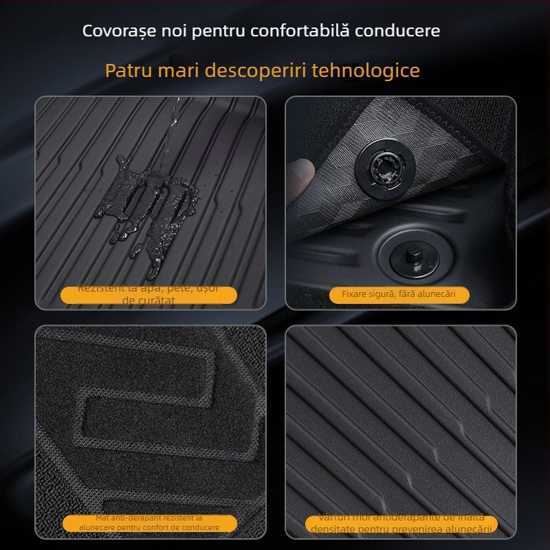 Covorașe pentru podea și covorașe de portbagaj Tesla Model Y - TPE All-Weather, Personalizabile