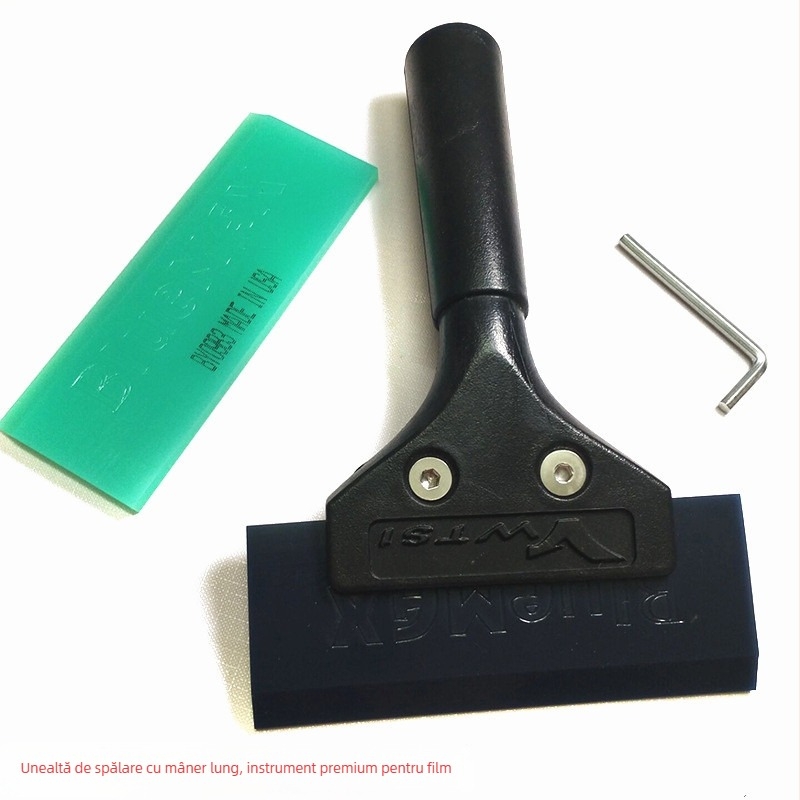 Instrument pentru folie auto – racletă din tendon de vițel, mâner lung, pentru aplicarea foliei și curățarea geamurilor (Material: tendon de vițel; Brand: Good helper; Set: 150 buc.)