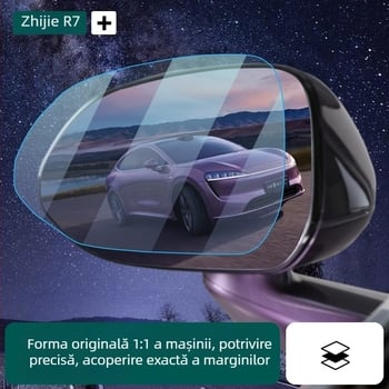 Film impermeabil pentru oglinda retrovizoare R7 — anti ceață, anti-orbire, vedere clară, accesorii auto aftermarket