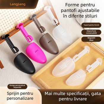 Extender pentru pantofi din plastic, reglabil, previne deformările și cutele, potrivit pentru pantofi din piele și adidași.