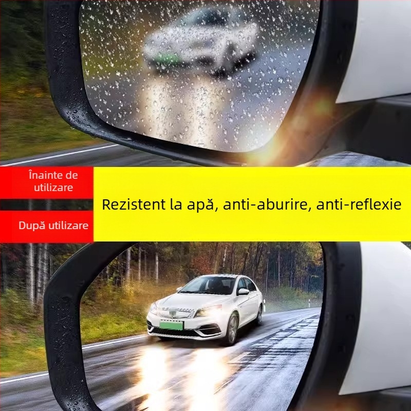 First Benefit film nanometric pentru oglinda retrovizoare auto – impermeabil, antiaburire, cu strat anti-reflexie