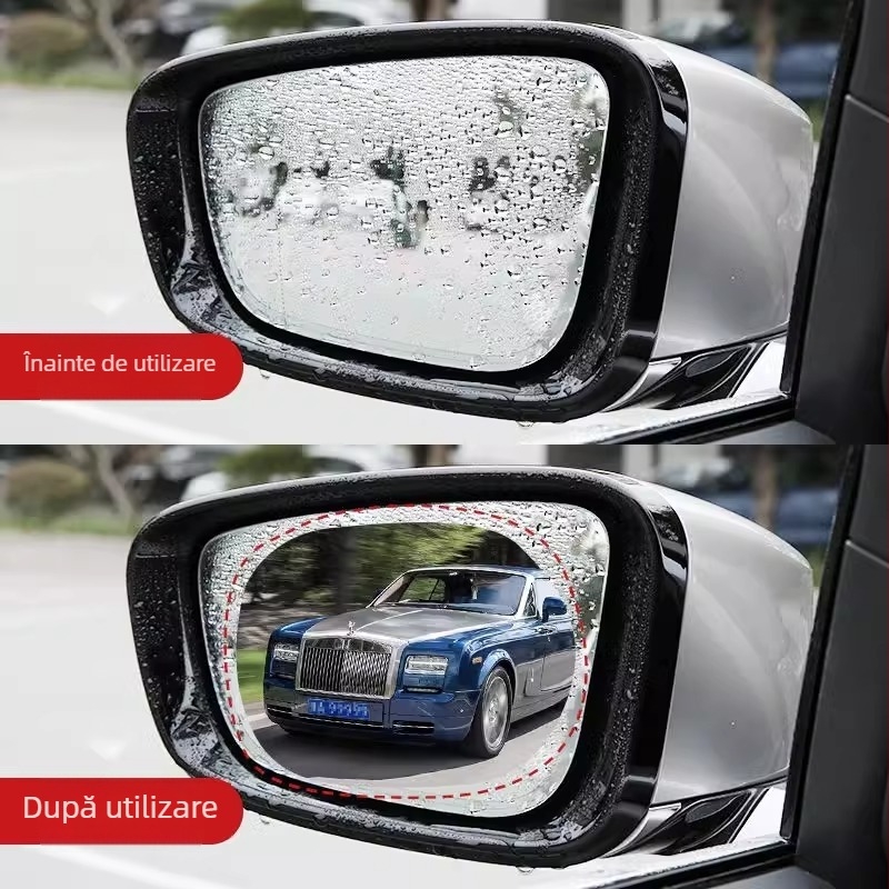 First Benefit film nanometric pentru oglinda retrovizoare auto – impermeabil, antiaburire, cu strat anti-reflexie