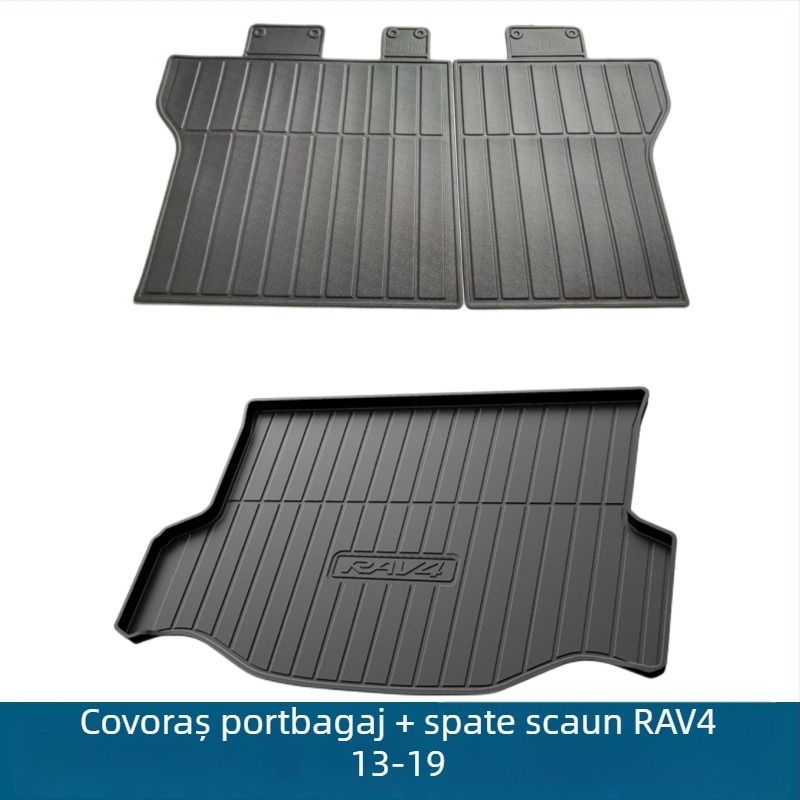 Toyota RAV4 Covoraș portbagaj și pernă spate | Material TPE | Wenfeng | Grad A+ | Personalizare disponibilă