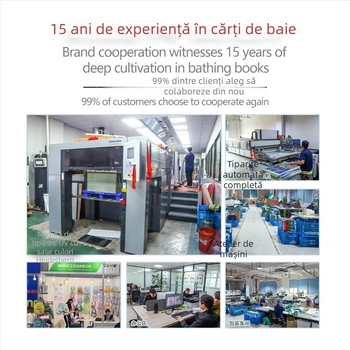 Carte de baie EVA pentru bebeluși - rezistentă la rupere, plutitoare, cu pulverizare de apă, pictură cu apă și schimbare de temperatură, pentru sugari 0–3 ani