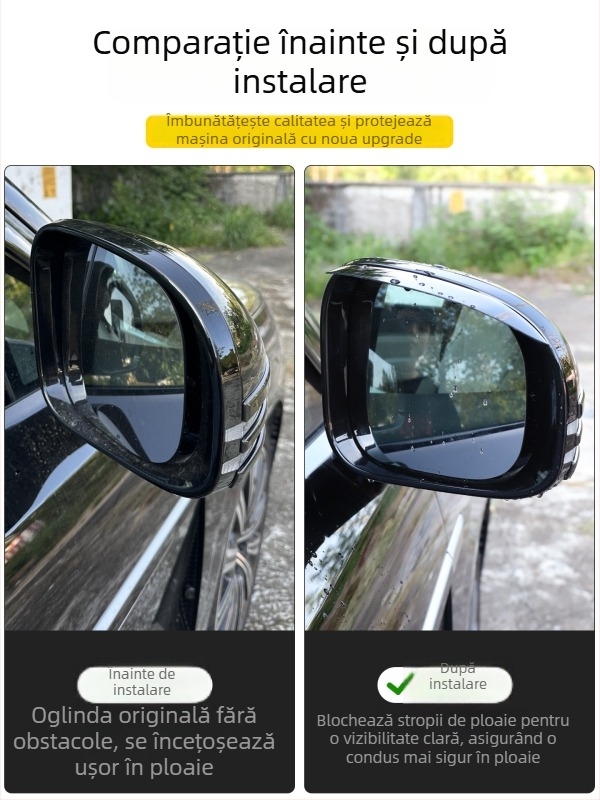 Sprânceană de ploaie pentru oglinda retrovizoare Denza N9 – barieră impermeabilă, decor interior auto