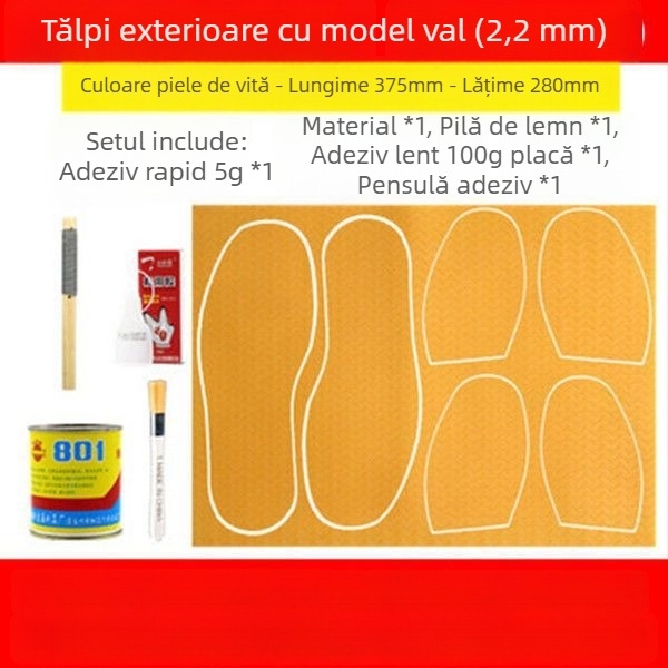 Bandă de reparare din cauciuc cu tendon de vițel – anti-derapare, rezistentă la uzură și silențioasă; pentru încălțăminte de baschet, pantofi sport, pantofi din piele, sandale și pantofi de badminton – reparație