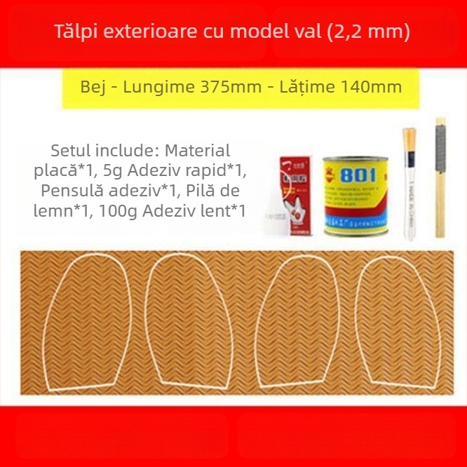 Bandă de reparare din cauciuc cu tendon de vițel – anti-derapare, rezistentă la uzură și silențioasă; pentru încălțăminte de baschet, pantofi sport, pantofi din piele, sandale și pantofi de badminton – reparație