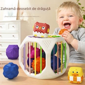 Betchen Jucărie de baie pentru sugari – PVC moale, animal geometric cu priză, pentru 0–2 ani, logo personalizabil