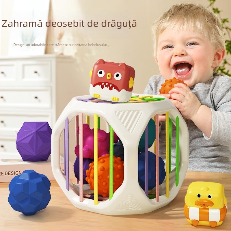Betchen Jucărie de baie pentru sugari – PVC moale, animal geometric cu priză, pentru 0–2 ani, logo personalizabil