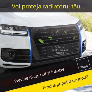 Plasă universală de protecție a radiatorului frontal al mașinii — poliester, găuri dense, durabilă 5–10 ani, brand Town Head