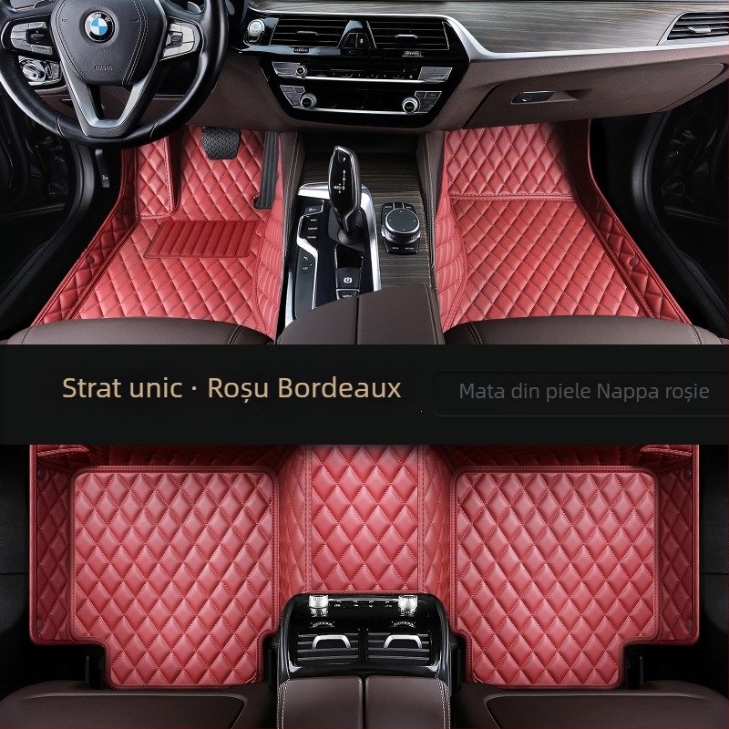 Covorașe de podea Jaguar All-Weather cu acoperire completă, materiale TPE+XPE, antiderapante, brand Qihongfang, modele compatibile XFL/XEL/XJL/XF/XE/XJ/F-Pace/E-Pace, personalizare disponibilă