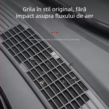 Capac de protecție a admisiei de aer pentru Tesla Model Y / Model 3 (Versiune nouă) cu plasă anti-insecte și praf • Material: ABS