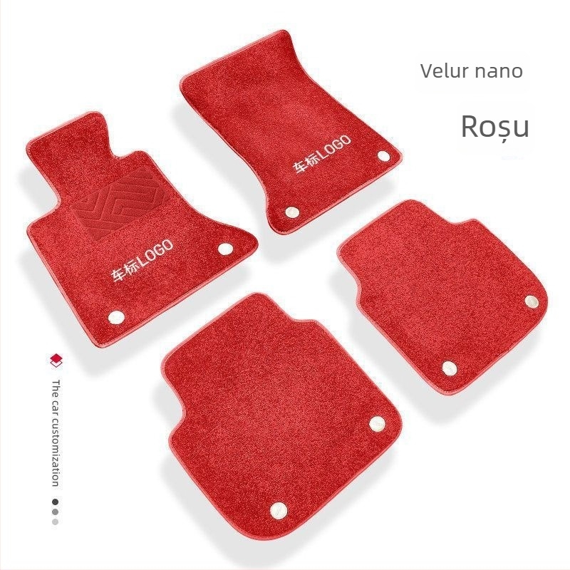 Covorașe de podea auto premium, cu cașmir sintetic, fără necesitatea tăierii, rezistente la uzură, durabile și confortabile