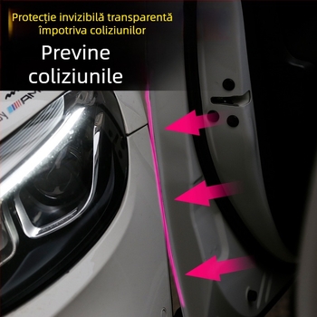 Carles folie de protecție a marginii ușii auto, transparentă, tip de montaj cu adeziv, personalizabil