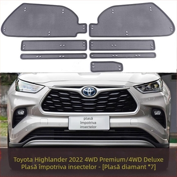 Jiamai King Kong plasa antiinsecte pentru protecția rezervorului de apă Toyota Highlander 2022 (durabilitate 100000)