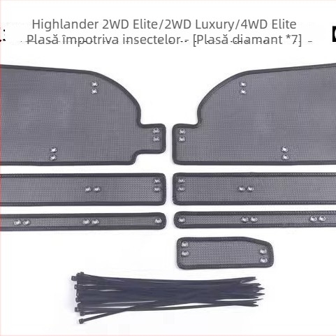 Jiamai King Kong plasa antiinsecte pentru protecția rezervorului de apă Toyota Highlander 2022 (durabilitate 100000)