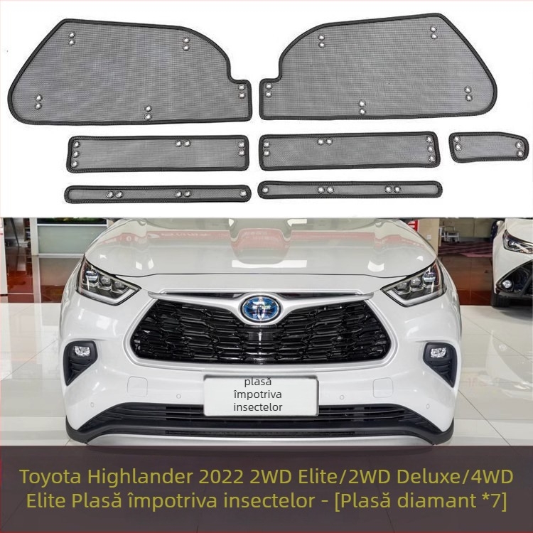 Jiamai King Kong plasa antiinsecte pentru protecția rezervorului de apă Toyota Highlander 2022 (durabilitate 100000)