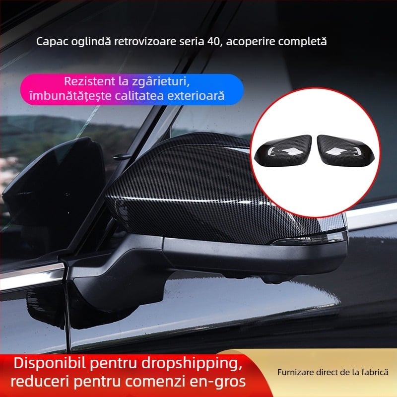 Capace pentru oglinzi retrovizoare pentru 24 de modele Toyota Alphard/Vellfire (Elfa Modified) – ABS electroplating, model ALF40, atașare cu pastă